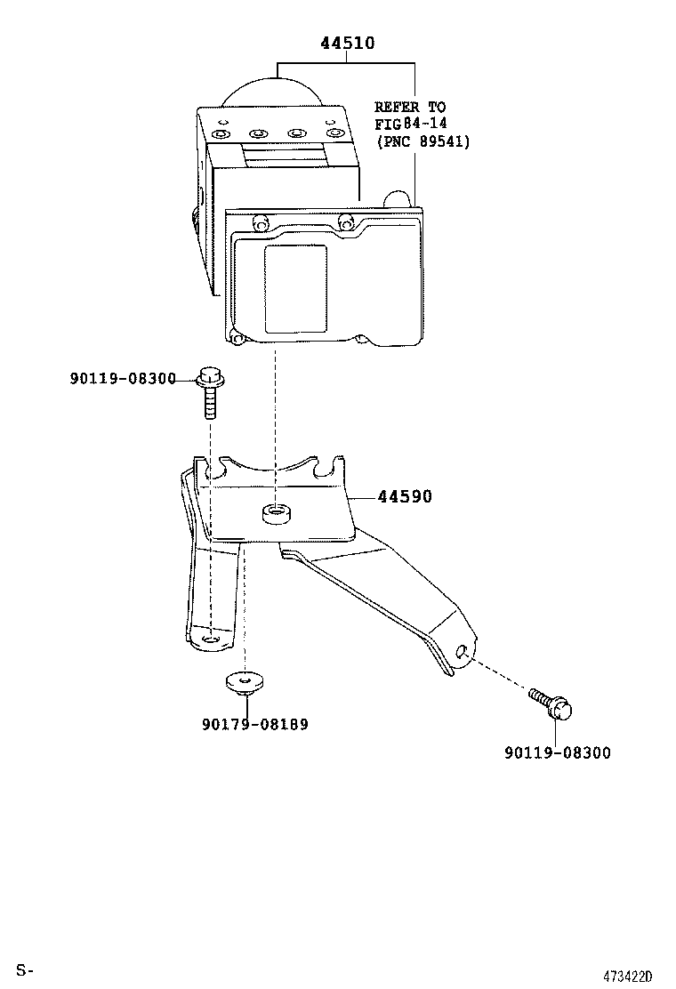 44050-05121 ACTUATOR ASSY, BRAKE product image