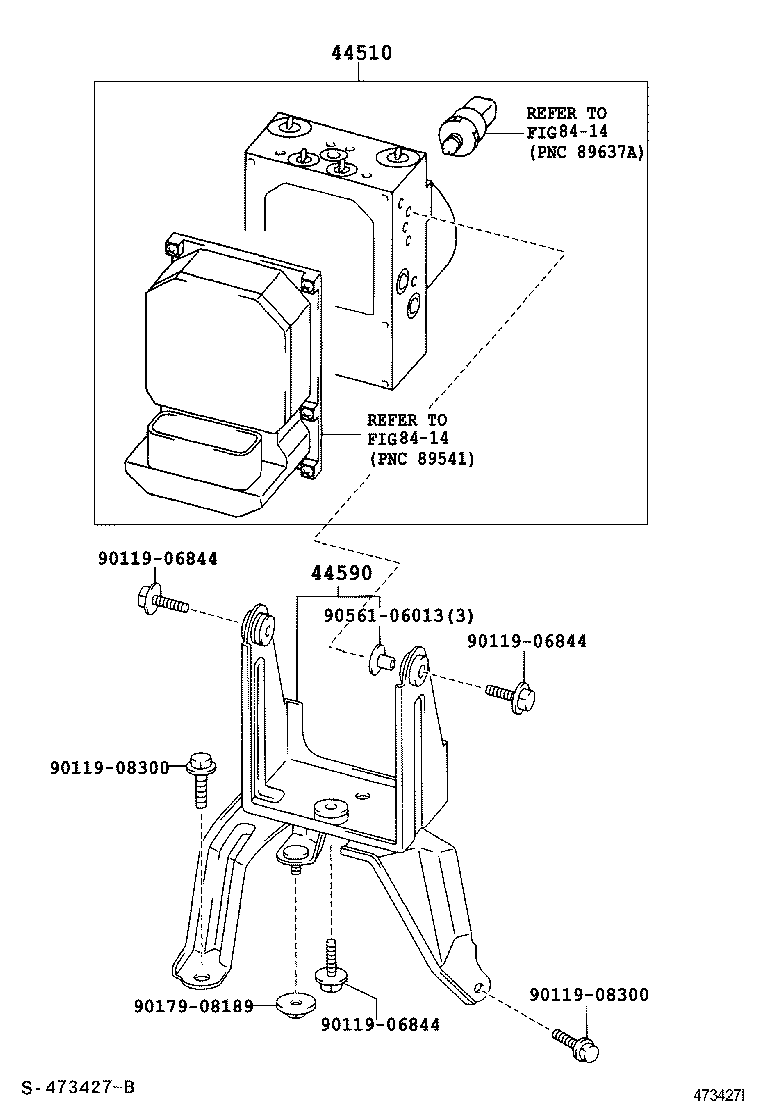 44050-05121 ACTUATOR ASSY, BRAKE product image
