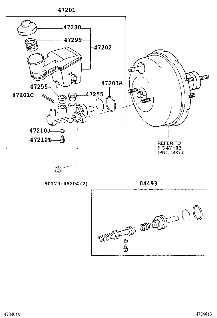 47220-0D040 RESERVOIR SUB-ASSY, BRAKE MASTER CYLINDER product image