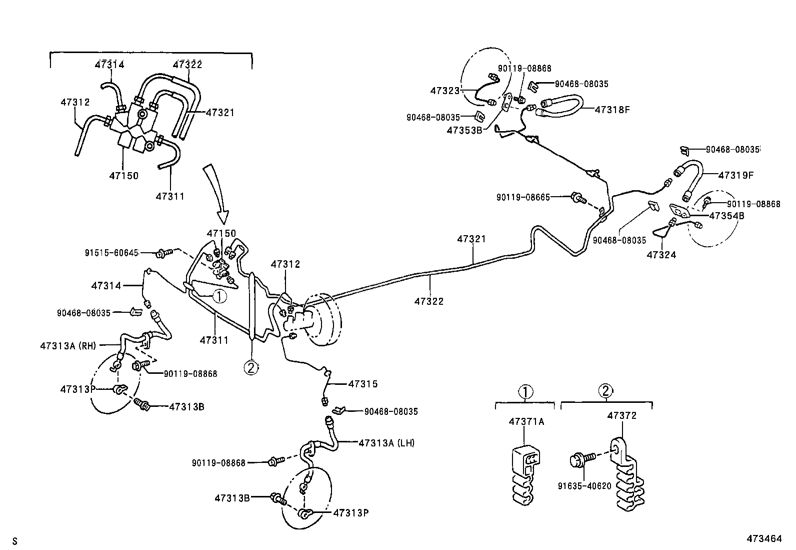 44590-0D020 BRACKET ASSY, BRAKE ACTUATOR product image