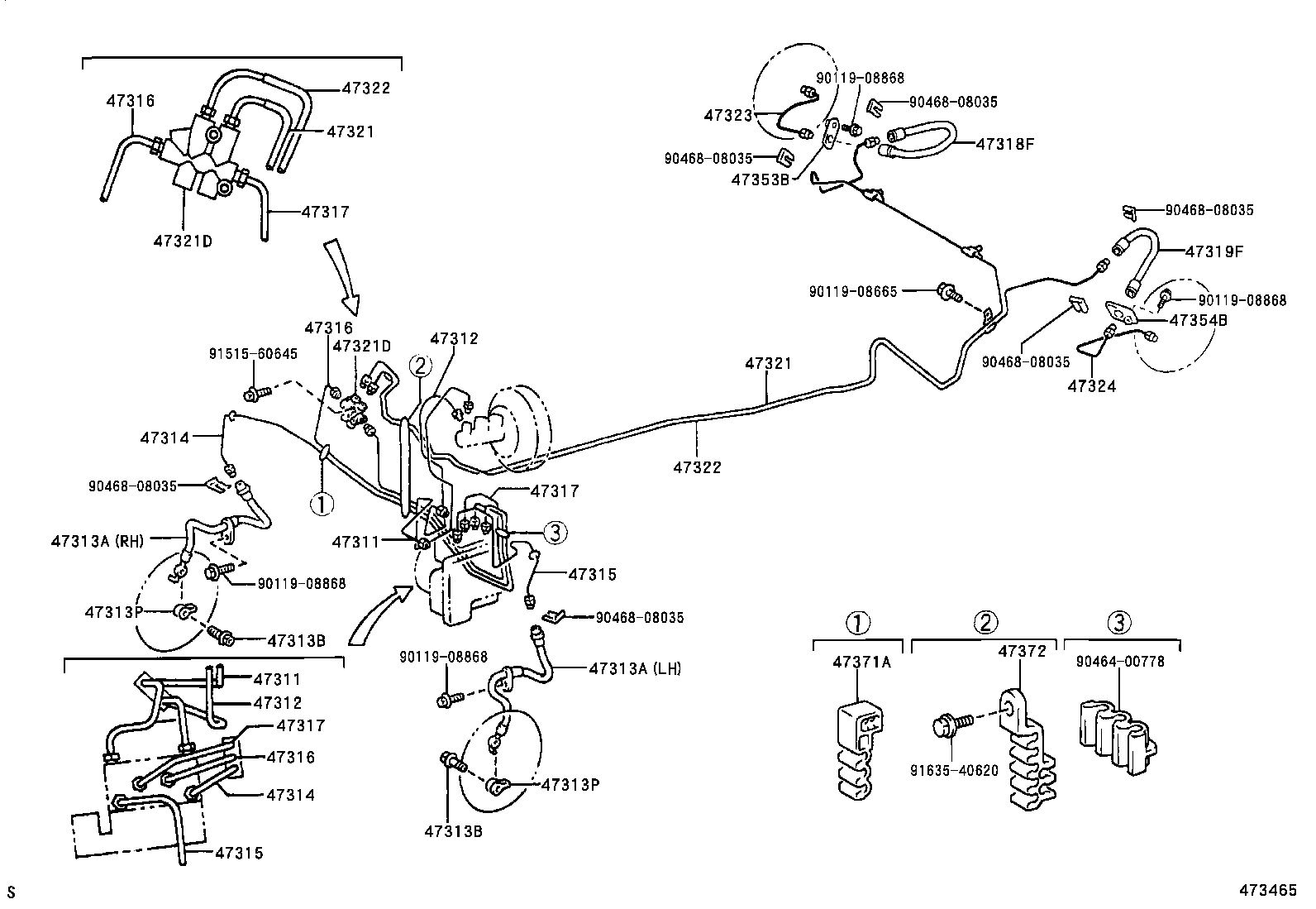 44590-0D020 BRACKET ASSY, BRAKE ACTUATOR product image