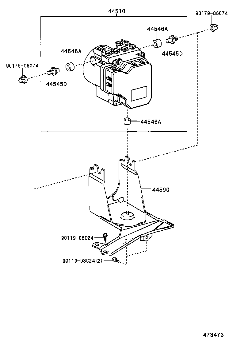 44050-52220 ACTUATOR ASSY, BRAKE product image