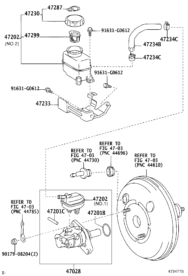 47220-48020 RESERVOIR SUB-ASSY, BRAKE MASTER CYLINDER product image