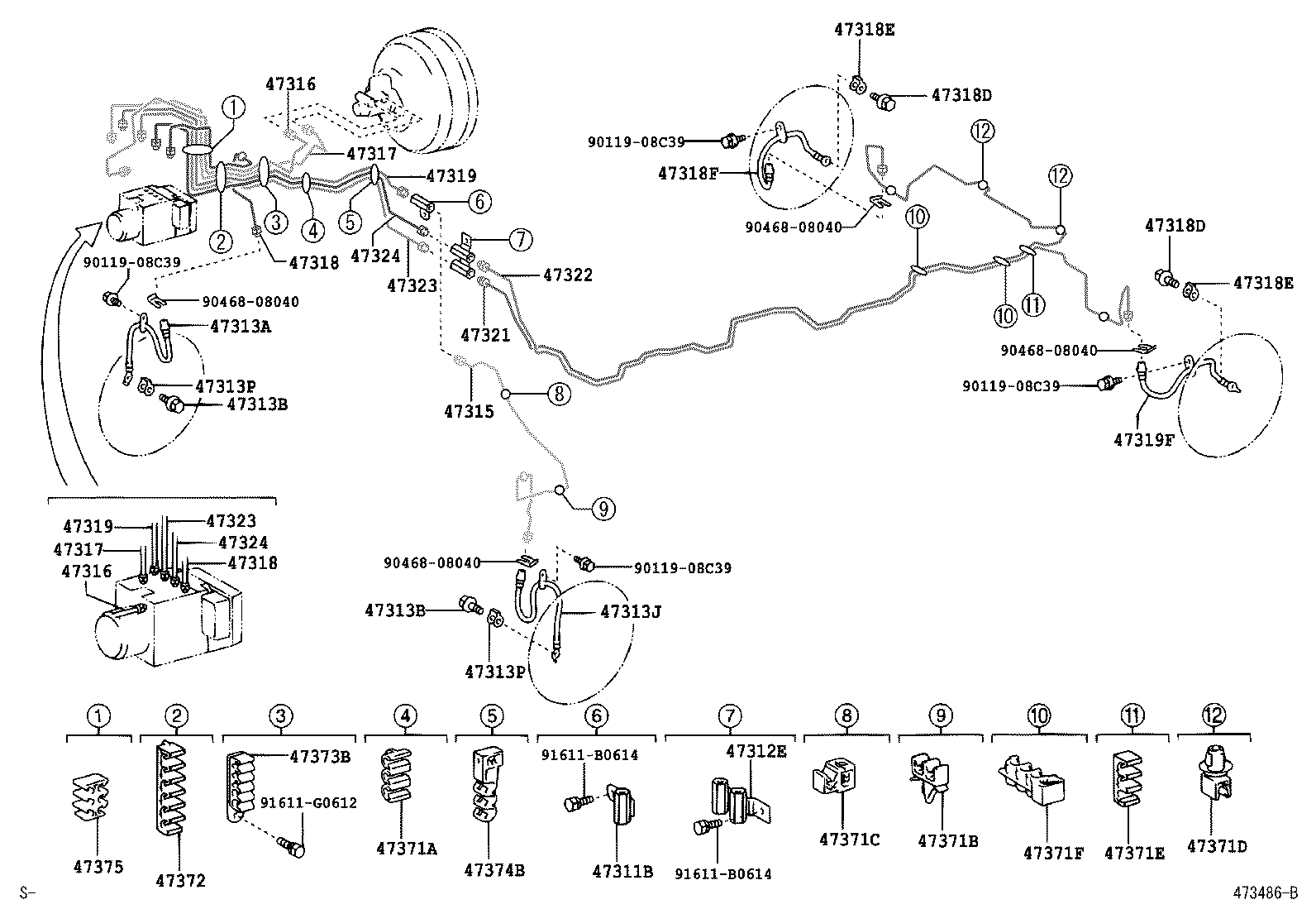 44050-48370 ACTUATOR ASSY, BRAKE product image