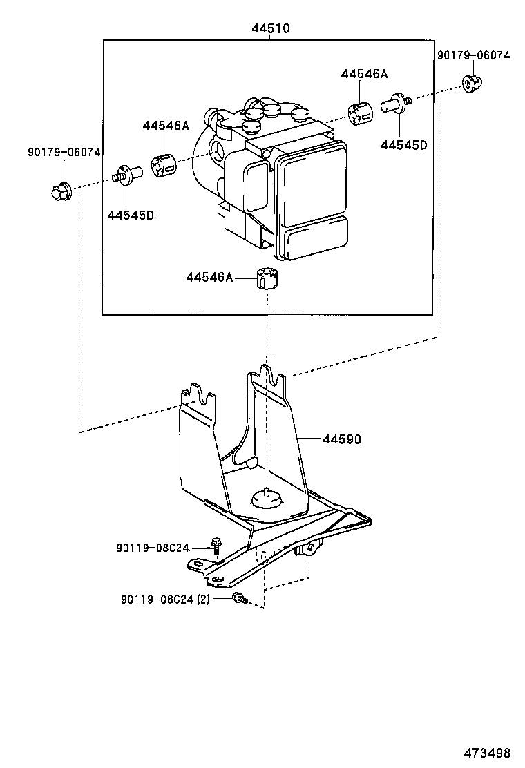 44050-52120 ACTUATOR ASSY, BRAKE product image