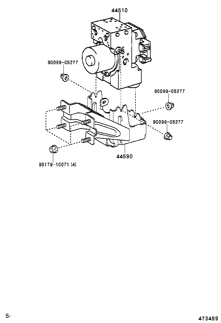 47315-36280 TUBE, FRONT BRAKE, NO.5 product image