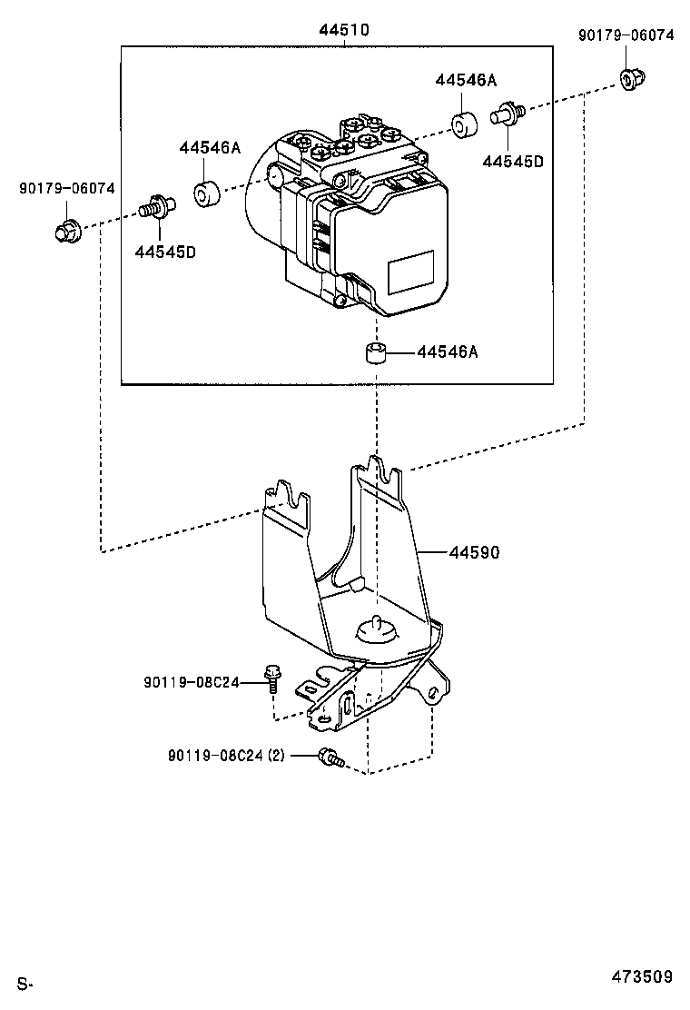 47321-52110 TUBE, REAR BRAKE, NO.1 product image