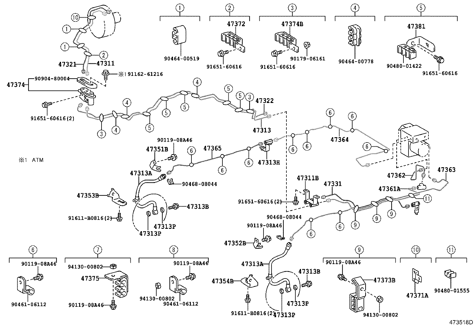44510-36040 ACTUATOR ASSY, BRAKE product image