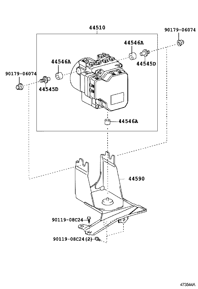 44050-46080 ACTUATOR ASSY, BRAKE product image