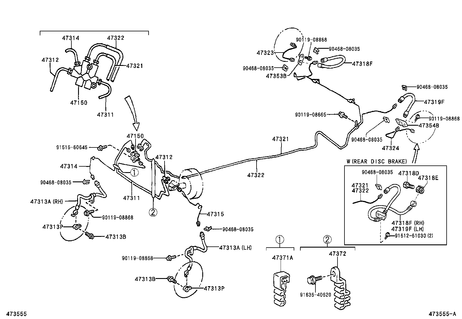 44590-0D020 BRACKET ASSY, BRAKE ACTUATOR product image