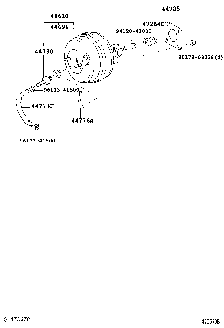 44610-68040 BOOSTER ASSY, BRAKE product image
