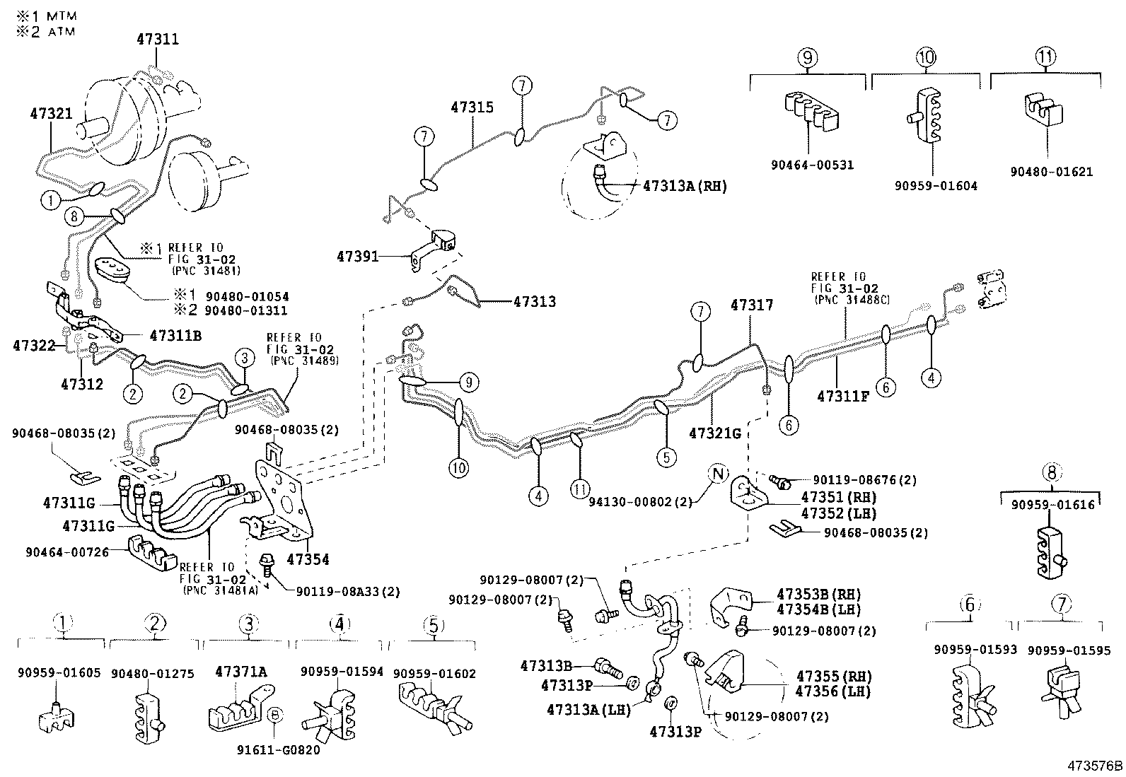 44591-37070 BRACKET, BRAKE ACTUATOR, NO.3 product image