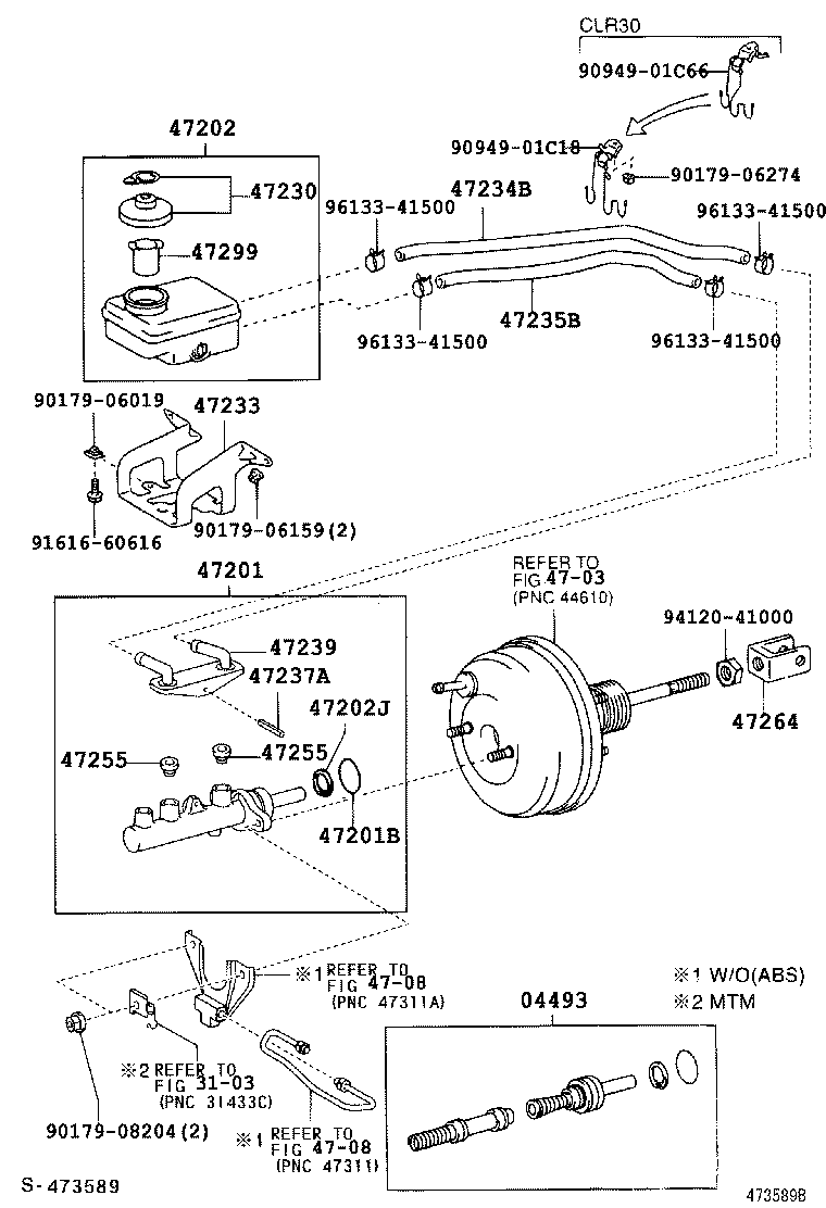 47220-28280 RESERVOIR SUB-ASSY, BRAKE MASTER CYLINDER product image