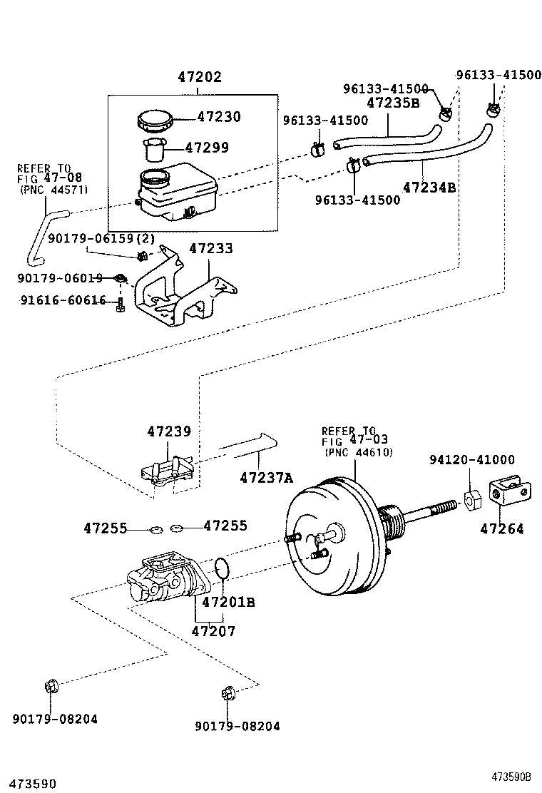 47220-28280 RESERVOIR SUB-ASSY, BRAKE MASTER CYLINDER product image