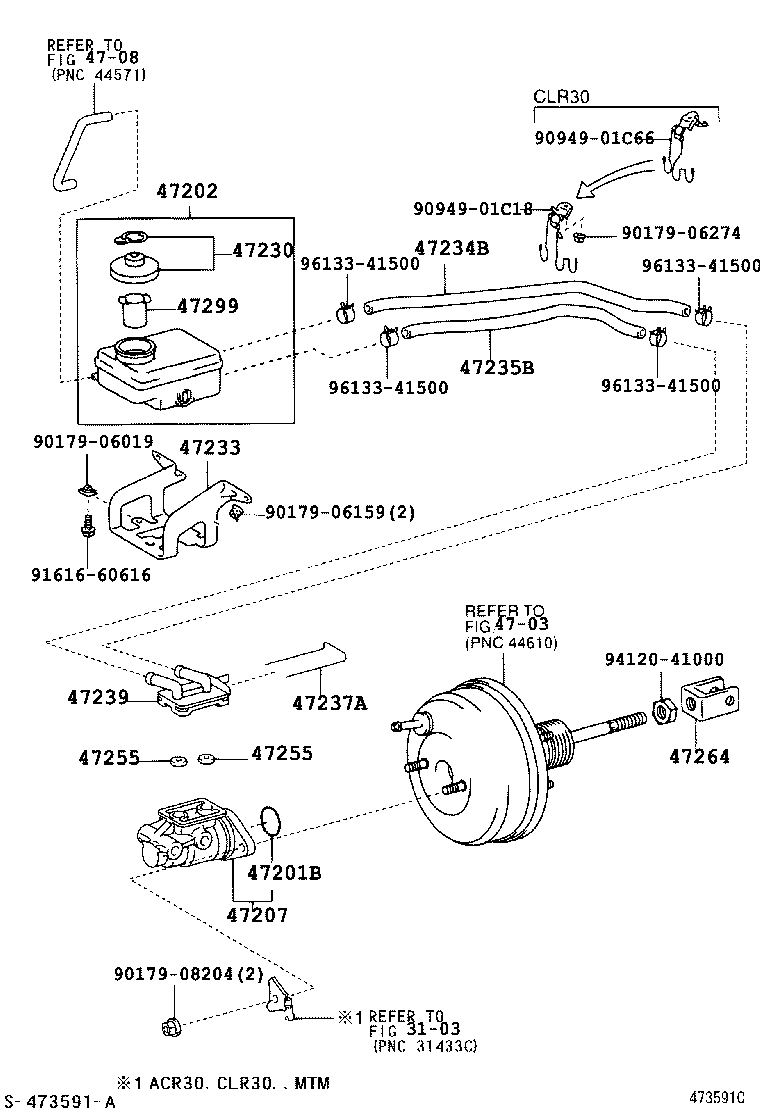 47220-28280 RESERVOIR SUB-ASSY, BRAKE MASTER CYLINDER product image