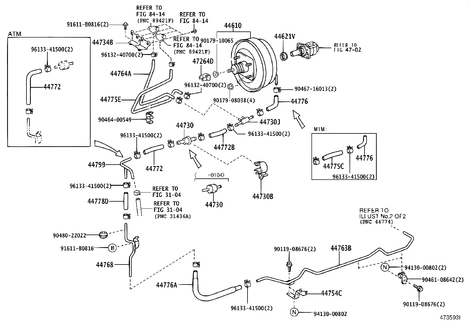 44610-37170 BOOSTER ASSY, BRAKE product image