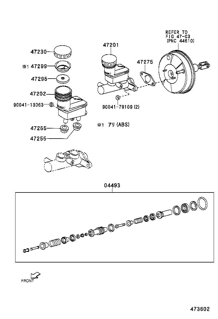 04471-97202 CYLINDER KIT, BRAKE MASTER product image