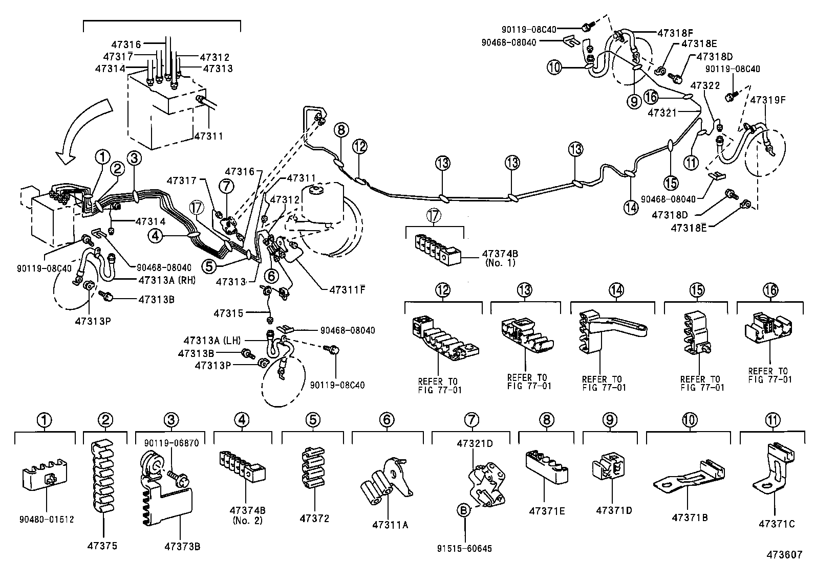 44590-33060 BRACKET ASSY, BRAKE ACTUATOR product image