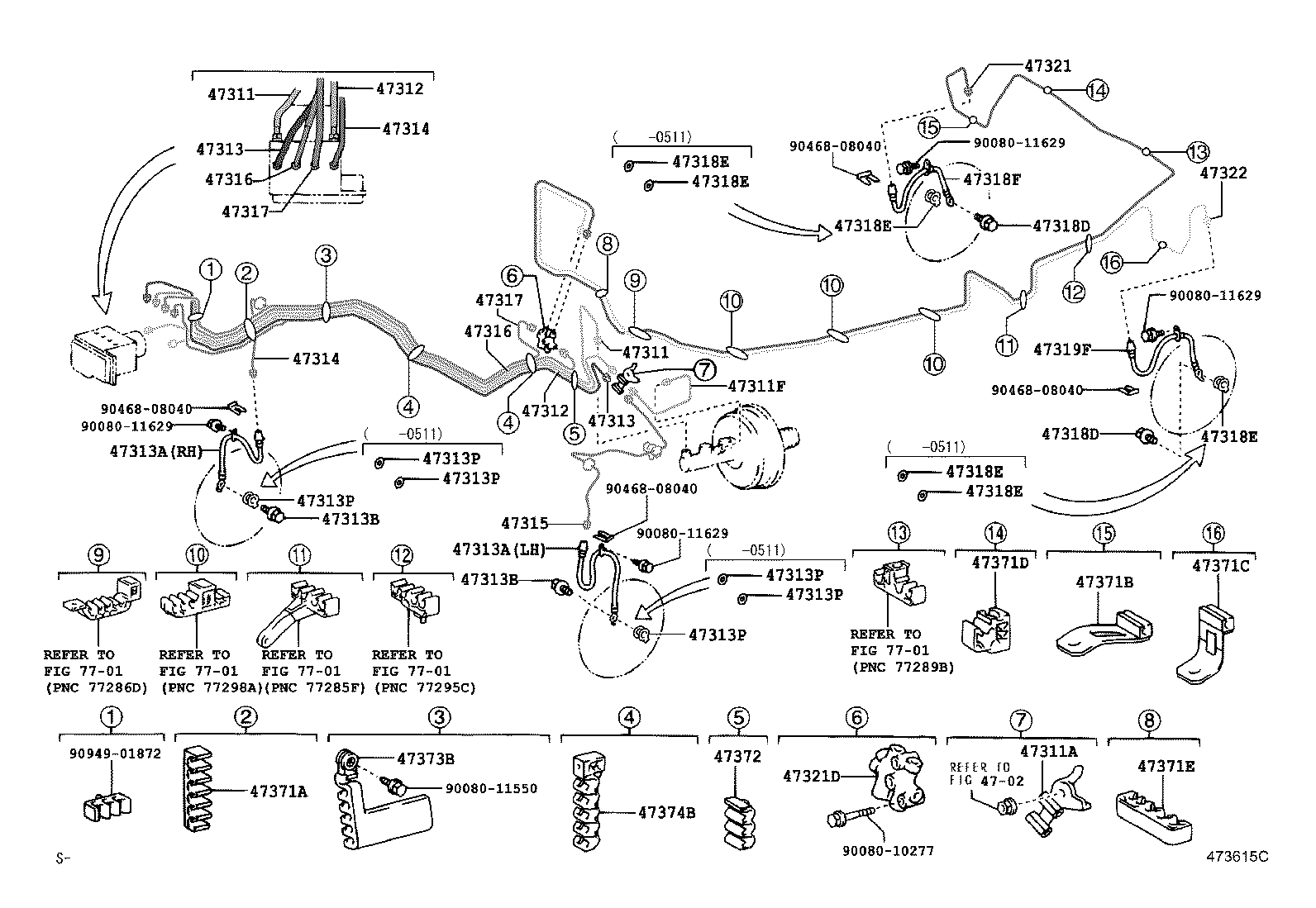 44050-33190 ACTUATOR ASSY, BRAKE product image