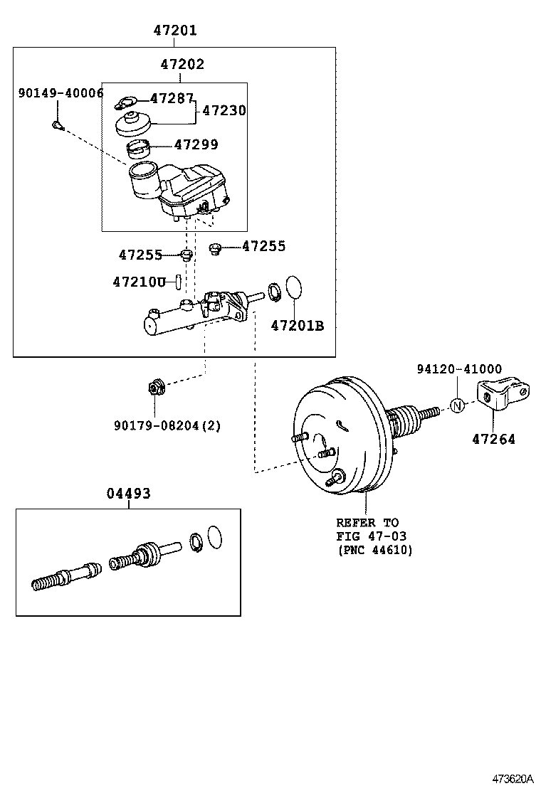 47220-42060 RESERVOIR SUB-ASSY, BRAKE MASTER CYLINDER product image