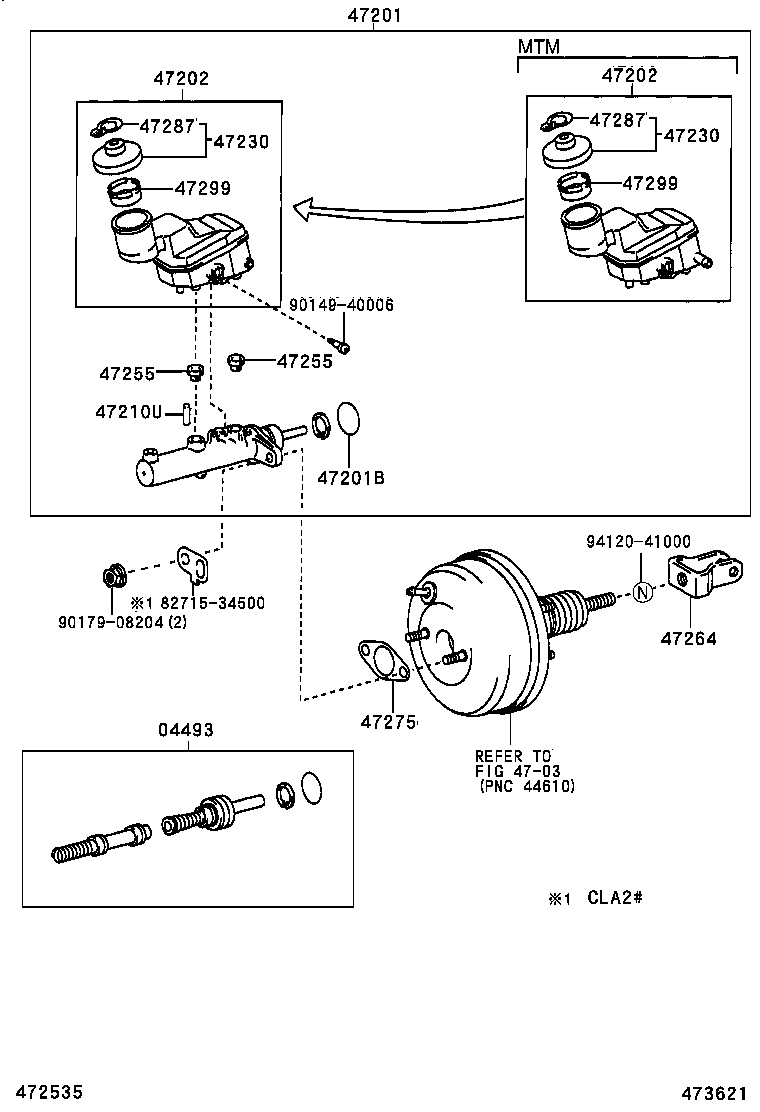 47220-42060 RESERVOIR SUB-ASSY, BRAKE MASTER CYLINDER product image