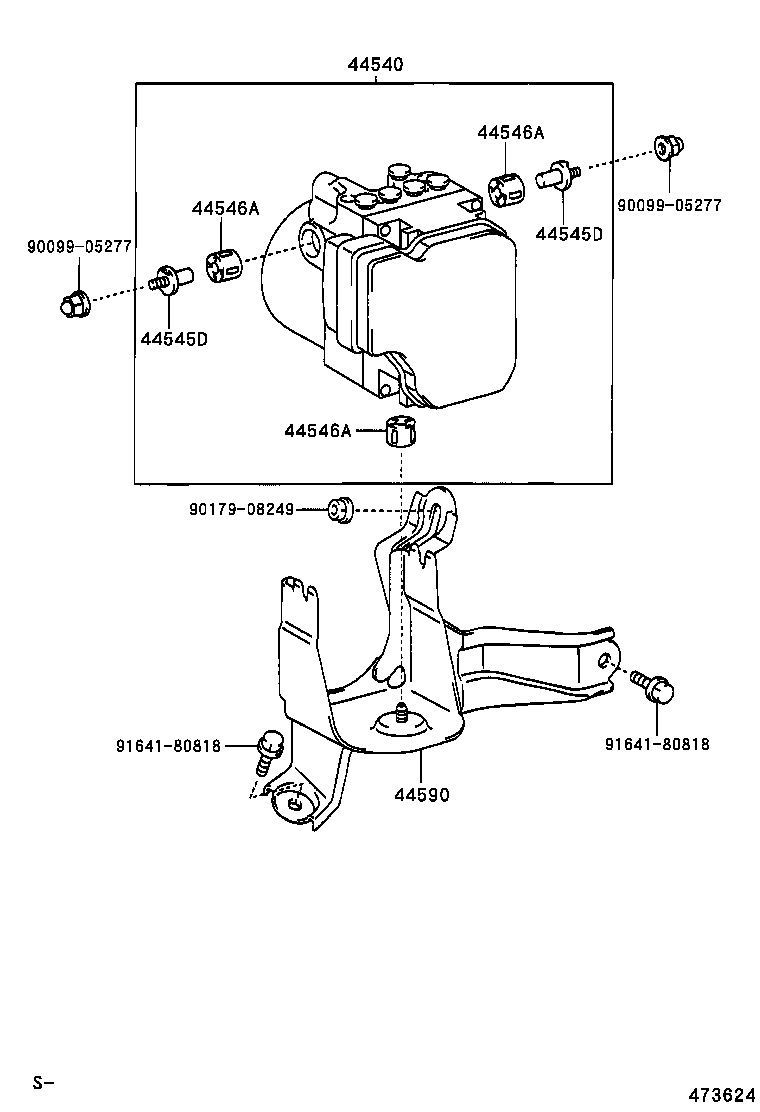 44590-42070 BRACKET ASSY, BRAKE ACTUATOR product image