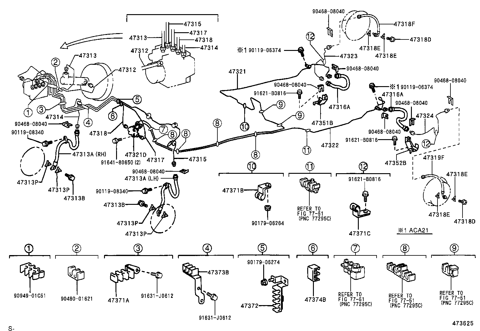 44590-42090 BRACKET ASSY, BRAKE ACTUATOR product image
