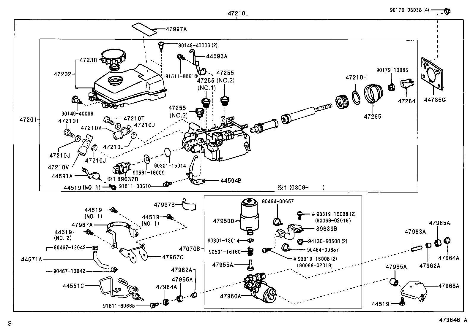 47220-0C010 RESERVOIR SUB-ASSY, BRAKE MASTER CYLINDER product image