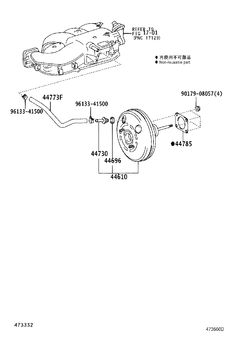 44773-60221 HOSE, UNION TO CHECK VALVE product image