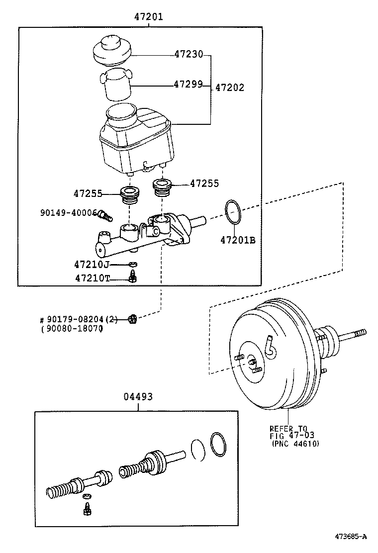 47220-06031 RESERVOIR SUB-ASSY, BRAKE MASTER CYLINDER product image