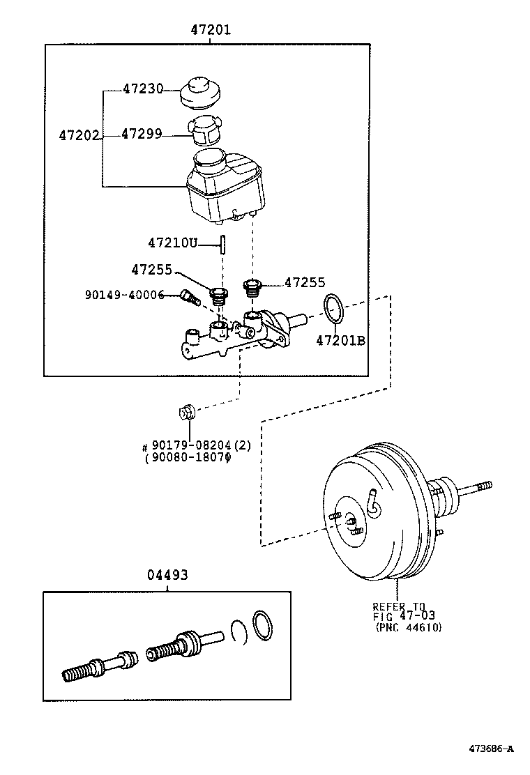 47220-06031 RESERVOIR SUB-ASSY, BRAKE MASTER CYLINDER product image