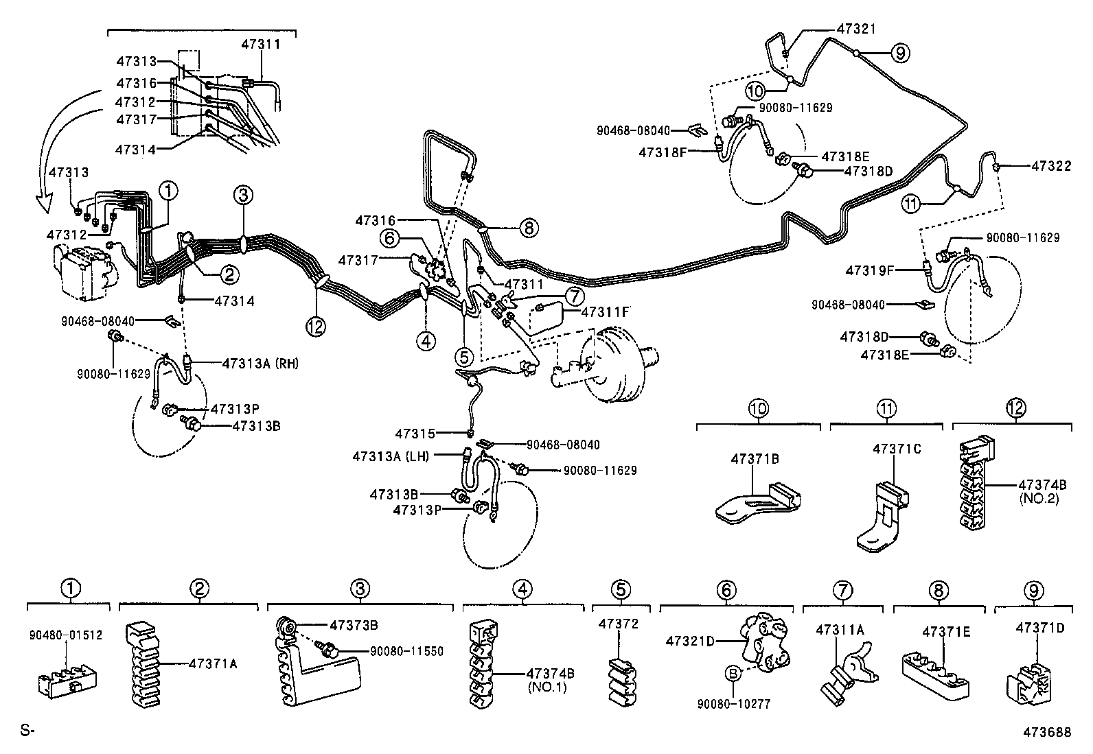 44590-06050 BRACKET ASSY, BRAKE ACTUATOR product image