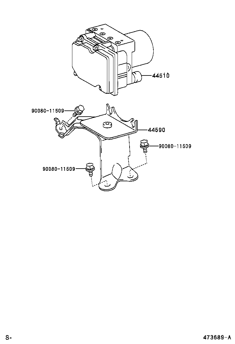 44590-06050 BRACKET ASSY, BRAKE ACTUATOR product image