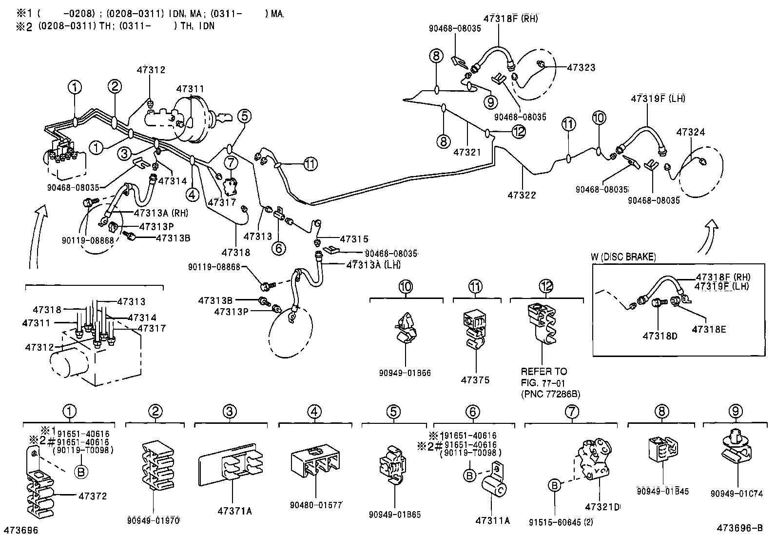 44590-02070 BRACKET ASSY, BRAKE ACTUATOR product image