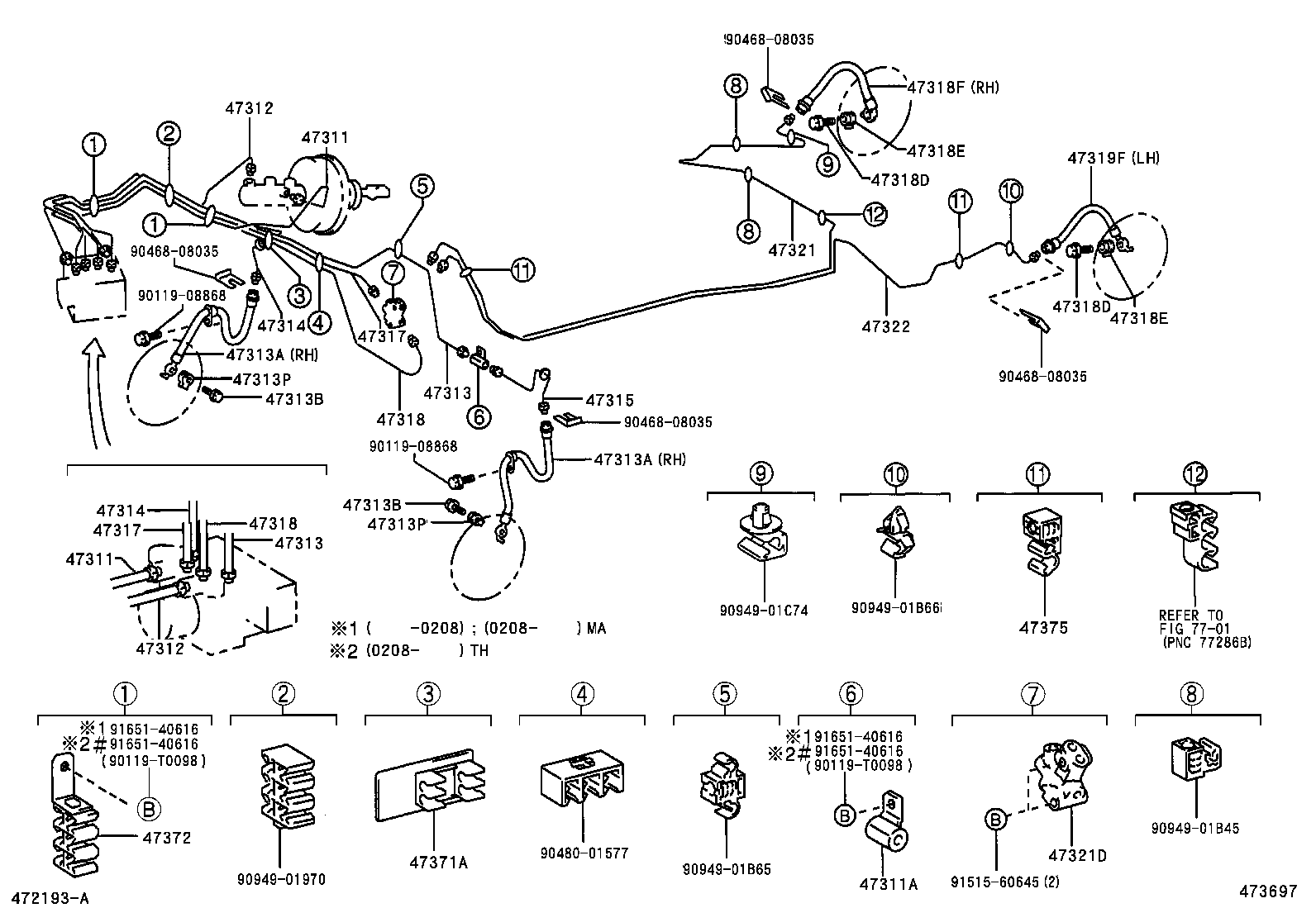 44590-02070 BRACKET ASSY, BRAKE ACTUATOR product image