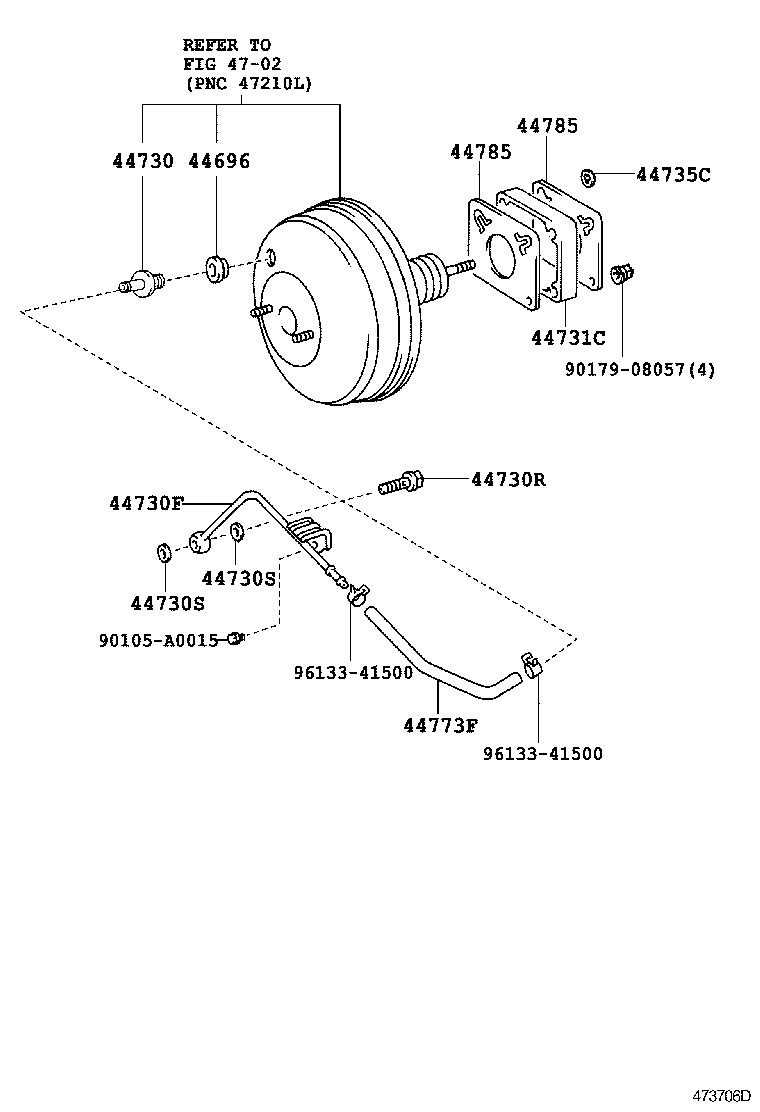 44610-0C010 BOOSTER ASSY, BRAKE product image