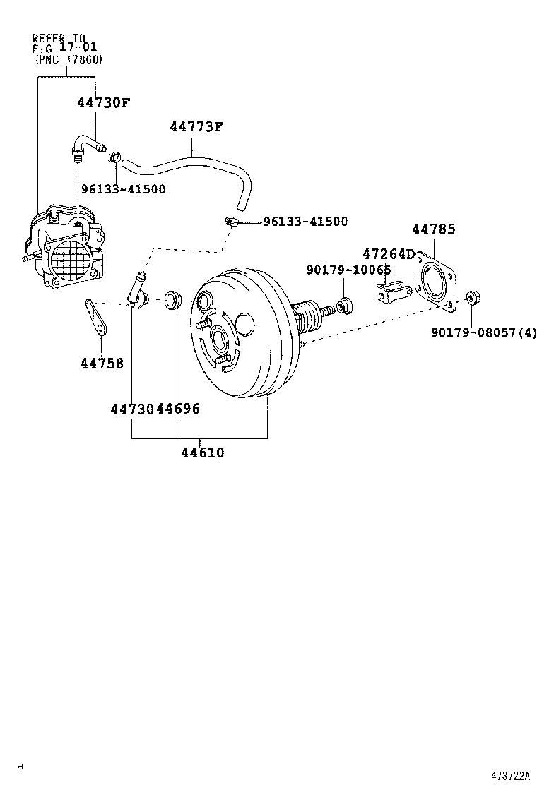 44610-48142 BOOSTER ASSY, BRAKE product image