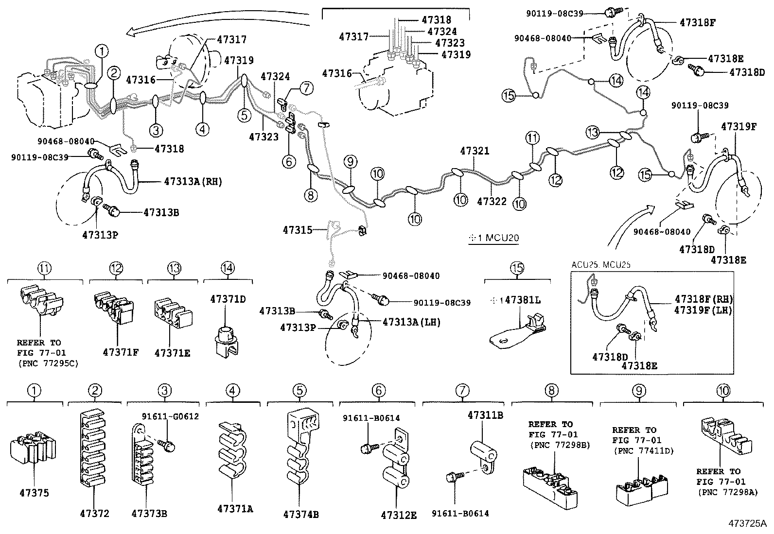 44590-48050 BRACKET ASSY, BRAKE ACTUATOR product image