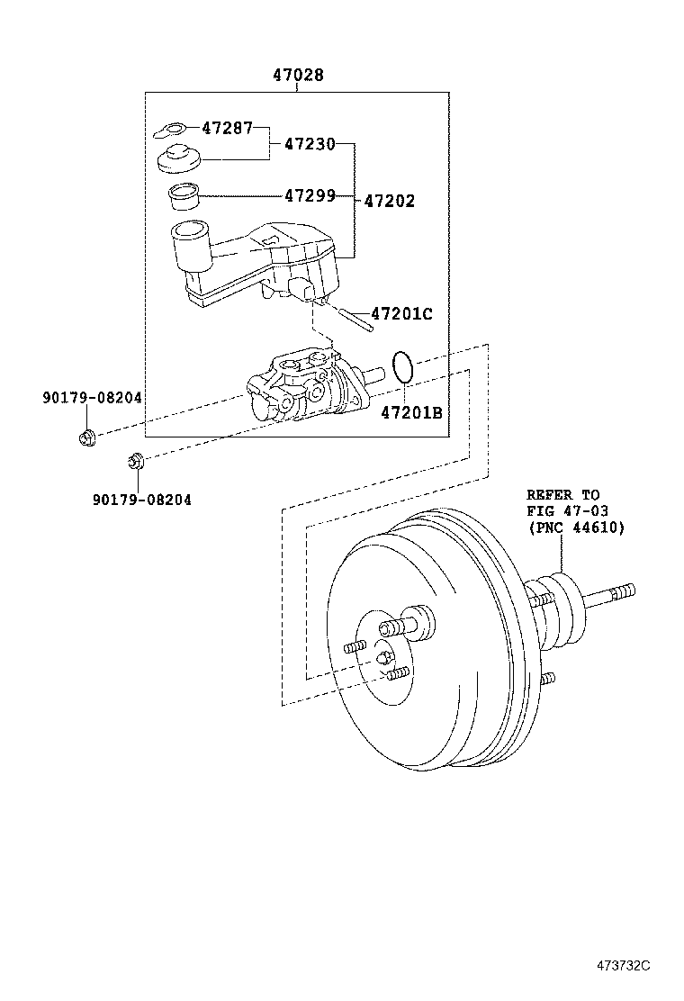 47220-52150 RESERVOIR SUB-ASSY, BRAKE MASTER CYLINDER product image