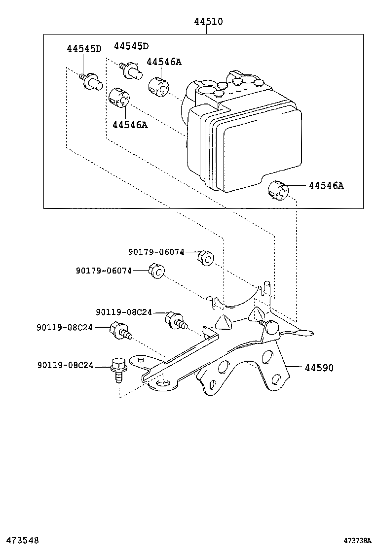 44050-52D20 ACTUATOR ASSY, BRAKE product image