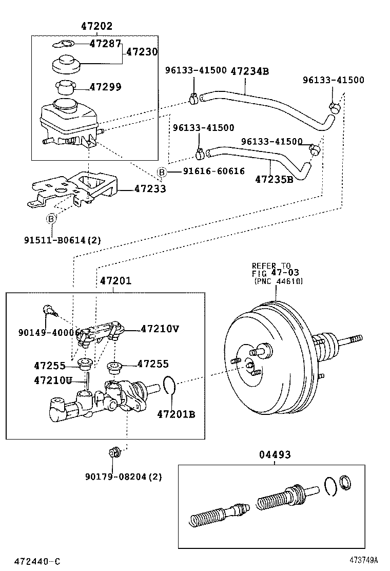 47220-44100 RESERVOIR SUB-ASSY, BRAKE MASTER CYLINDER product image