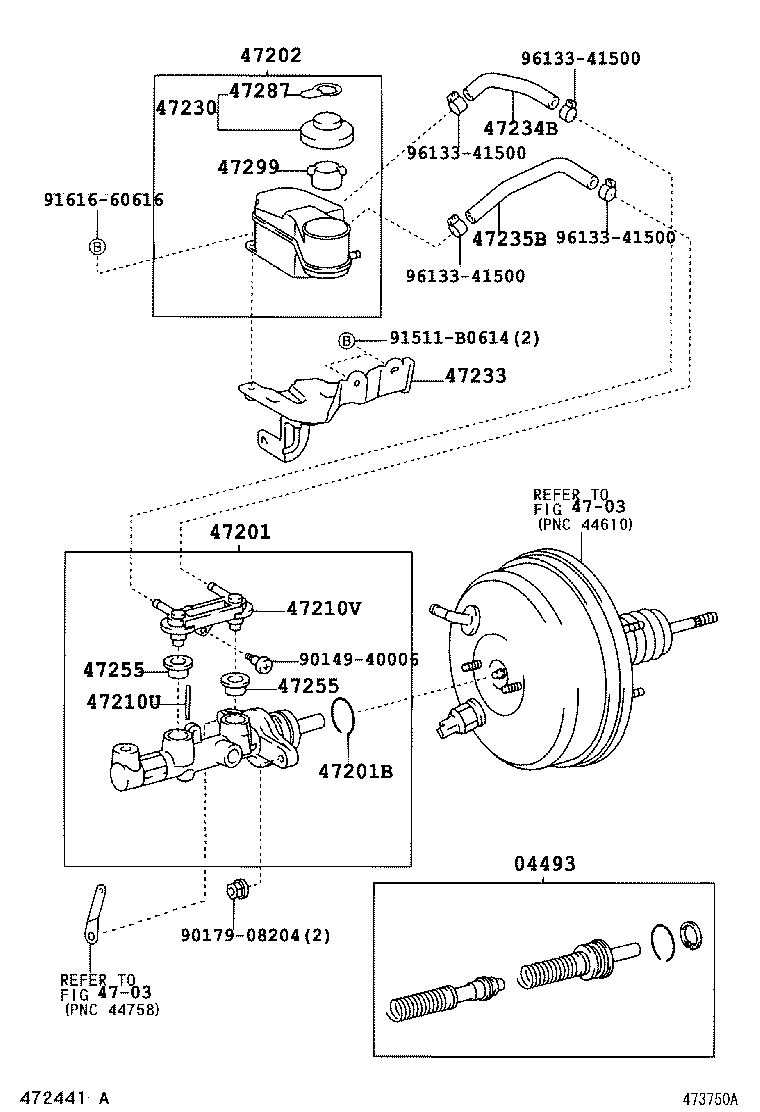 47220-44100 RESERVOIR SUB-ASSY, BRAKE MASTER CYLINDER product image