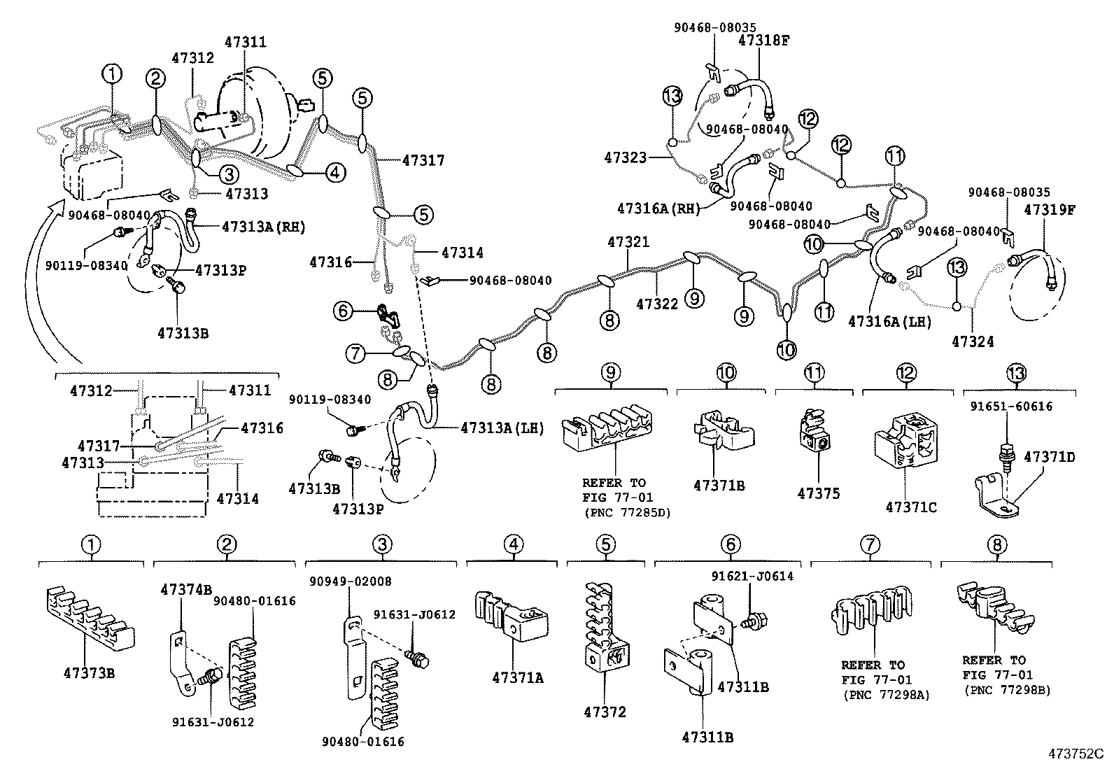 44590-44050 BRACKET ASSY, BRAKE ACTUATOR product image