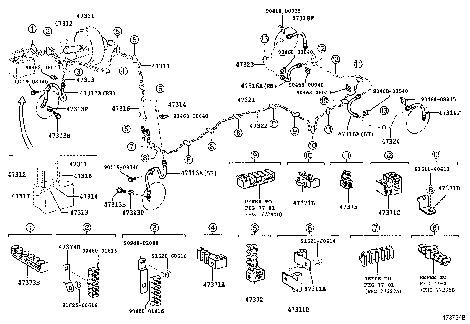 44590-44050 BRACKET ASSY, BRAKE ACTUATOR product image