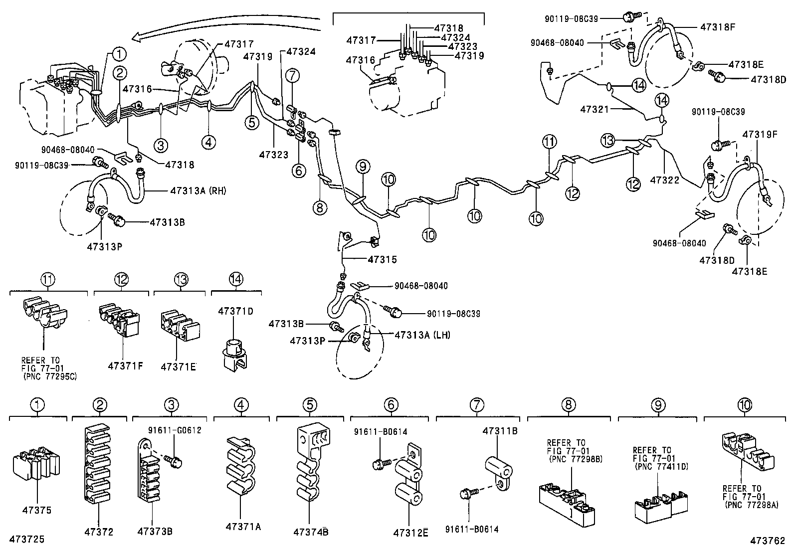 44590-48030 BRACKET ASSY, BRAKE ACTUATOR product image