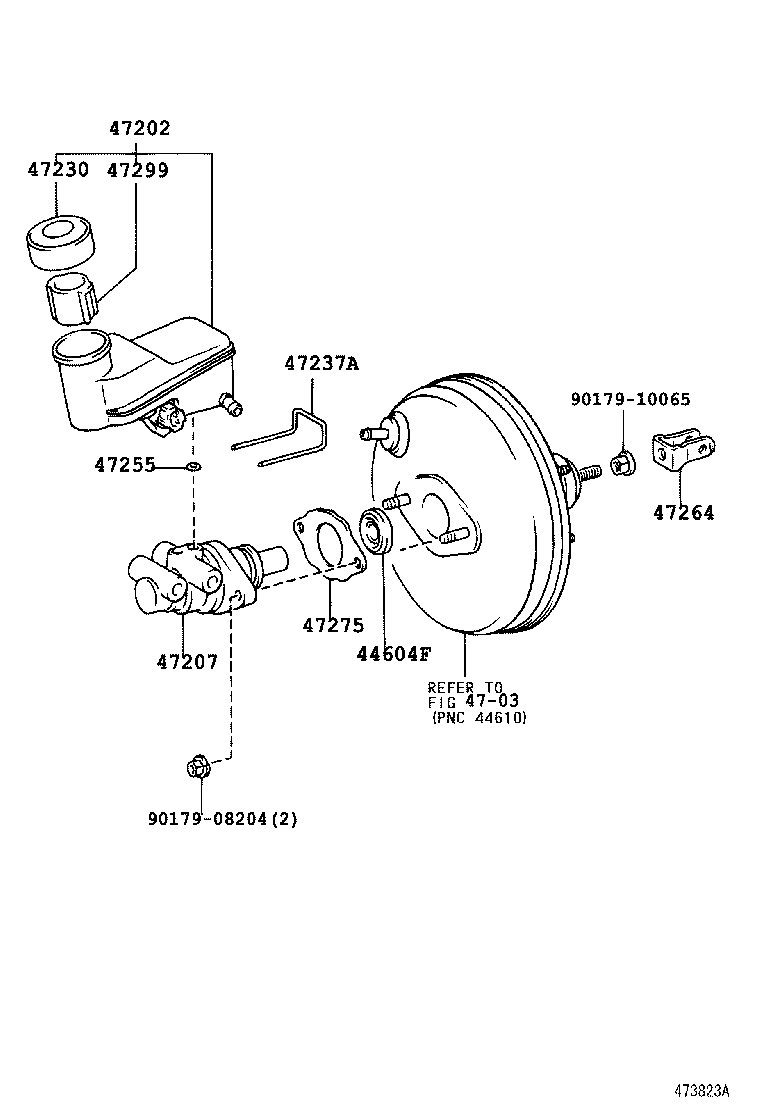 47220-52040 RESERVOIR SUB-ASSY, BRAKE MASTER CYLINDER product image