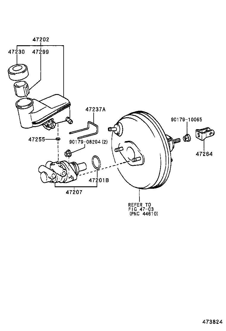 47220-52040 RESERVOIR SUB-ASSY, BRAKE MASTER CYLINDER product image