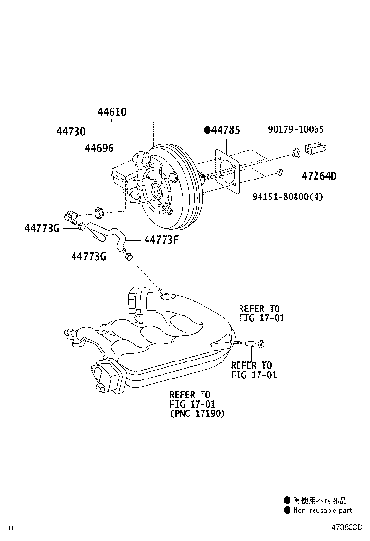44773-30600 HOSE, UNION TO CHECK VALVE product image