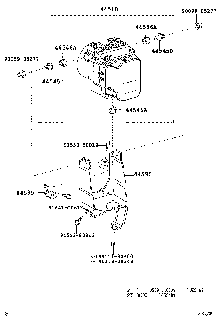 44050-30140 ACTUATOR ASSY, BRAKE product image