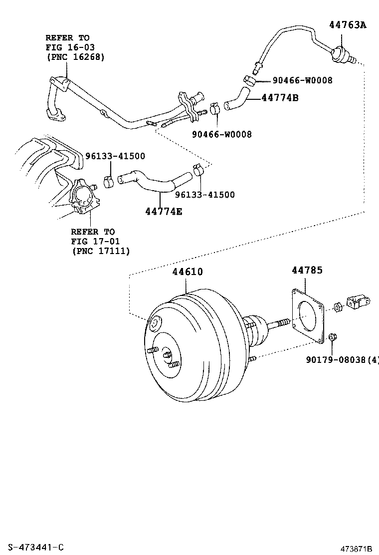 44750-0F030 HOSE, UNION TO CHECK VALVE product image